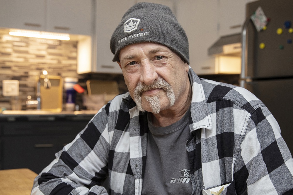 homeforgood participant shane in his kitchen